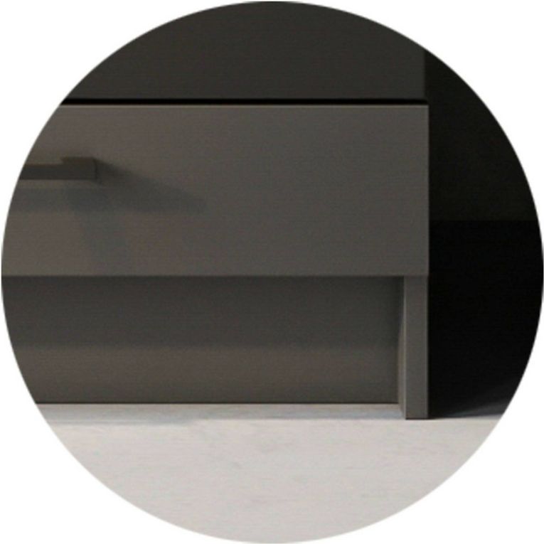 Cucina Nero Antracite Modulabile un Cassetto, un Ripiano - Rostas
