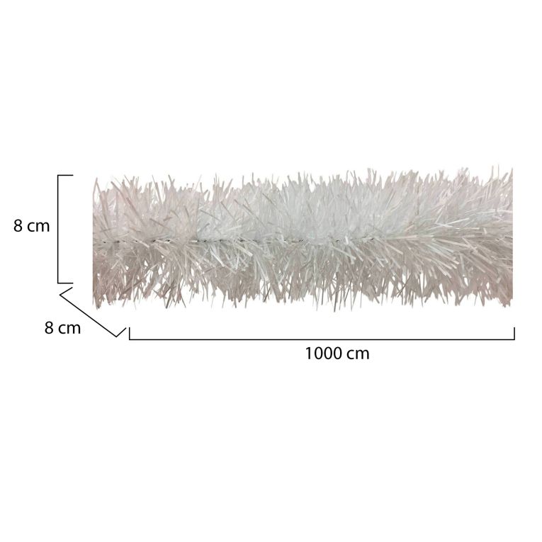 Decorazione da Natale Bill, 1000x8 h8 cm, Bianco