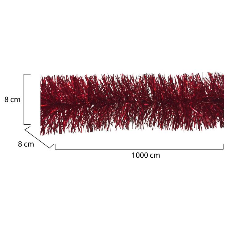 Decorazione da Natale Bill, 1000x8 h8 cm, Rosso