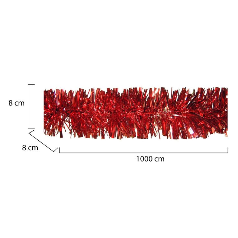 Decorazione da Natale Bonnie, 1000x8 h8 cm, Rosso