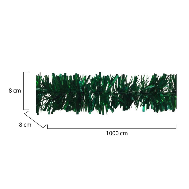 Decorazione da Natale Bonnie, 1000x8 h8 cm, Verde
