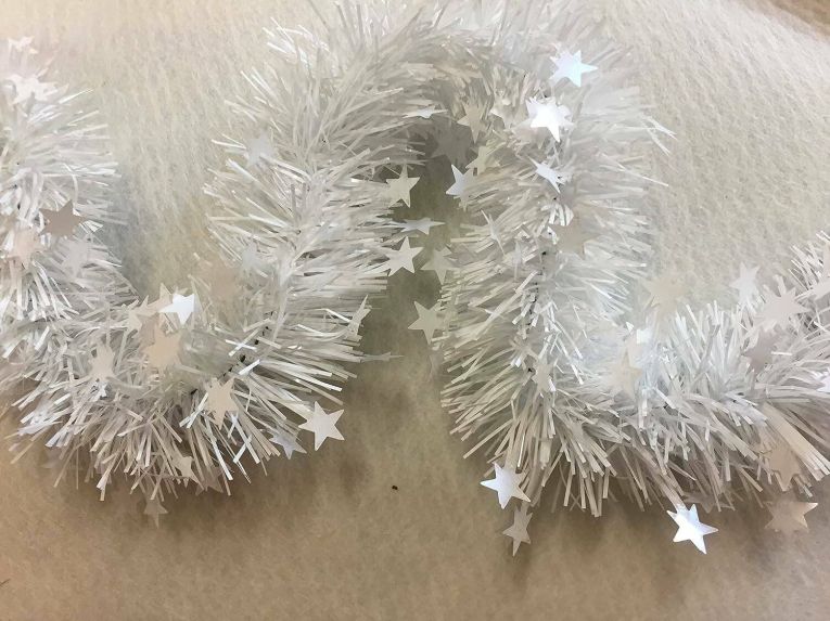 Decorazione da Natale Caloy, 1000x8 h8 cm, Bianco