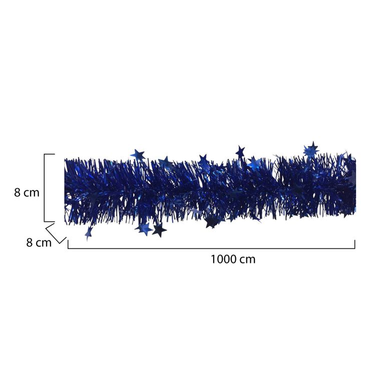 Decorazione da Natale Caloy, 1000x8 h8 cm, Blu