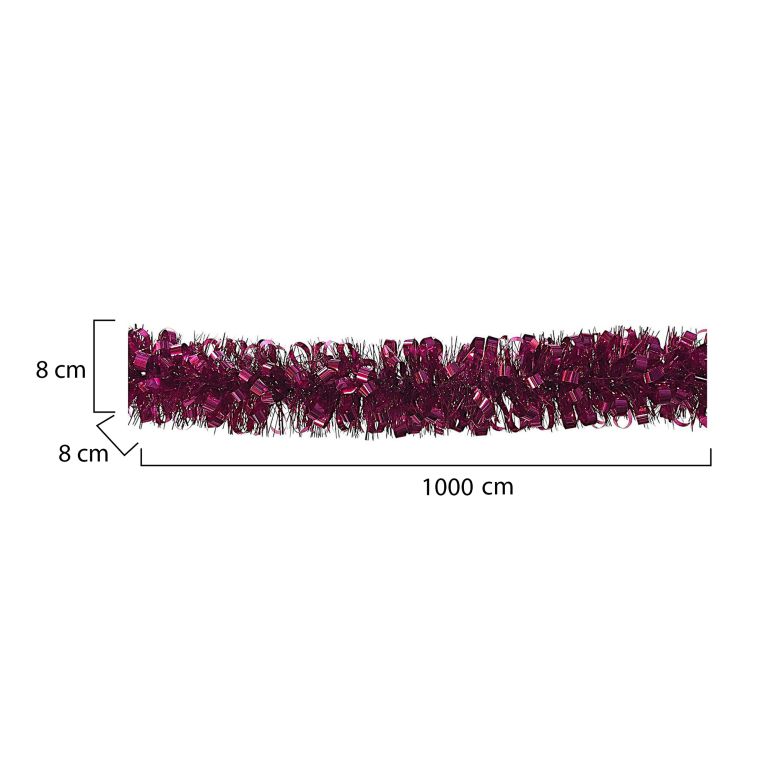 Decorazione da Natale Dolly, 1000x8 h8 cm, Fuxia