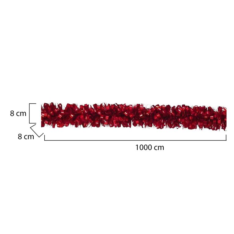 Decorazione da Natale Dolly, 1000x8 h8 cm, Rosso