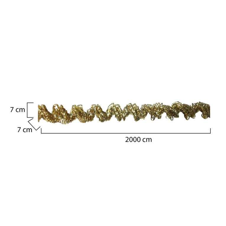 Decorazione da Natale Narda, 2000x7 h7 cm, Oro