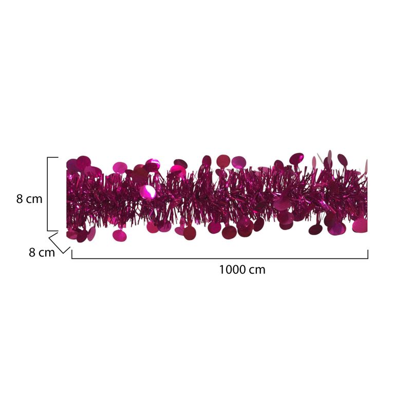 Decorazione da Natale Olaf, 1000x8 h8 cm, Fuxia