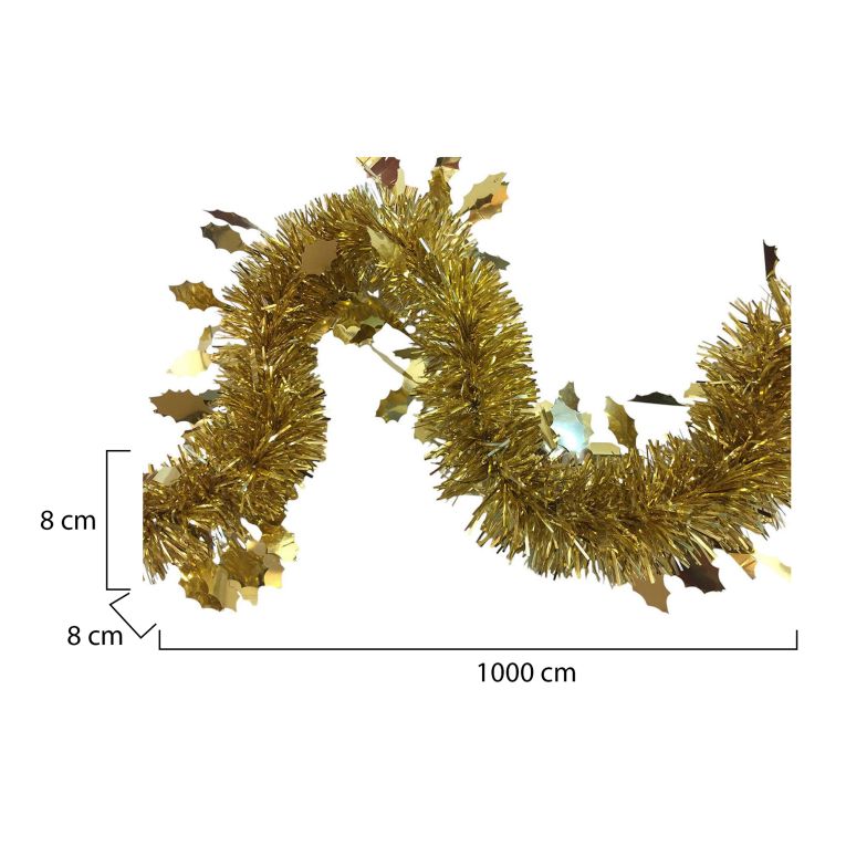 Decorazione da Natale Orlene, 1000x8 h8 cm, Oro