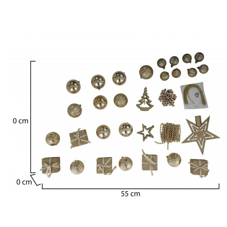 Decorazione da Natale oro, - Canazei