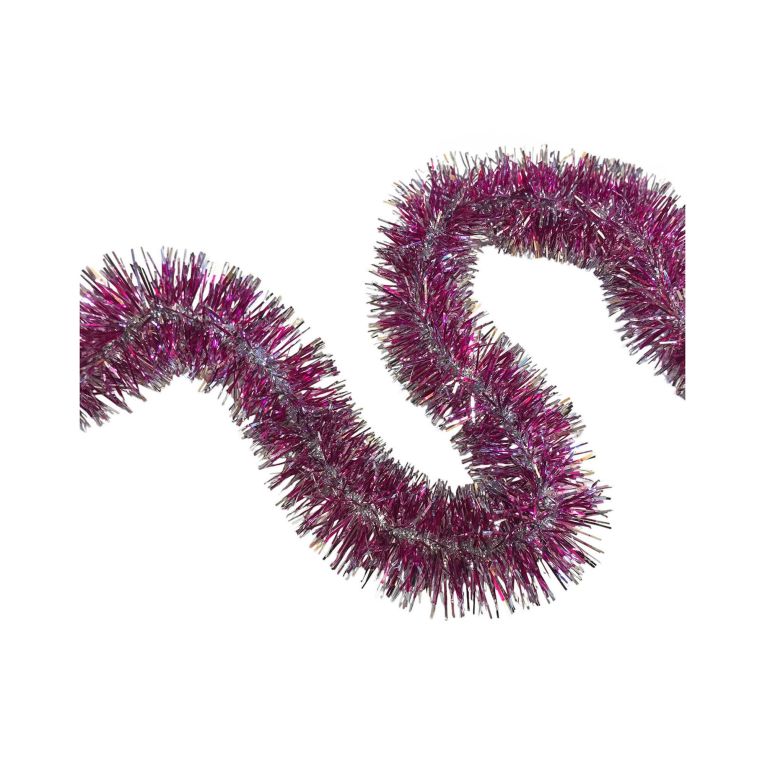 Decorazione da Natale Rolly, 1000x7 h7 cm, Fuxia e Argento
