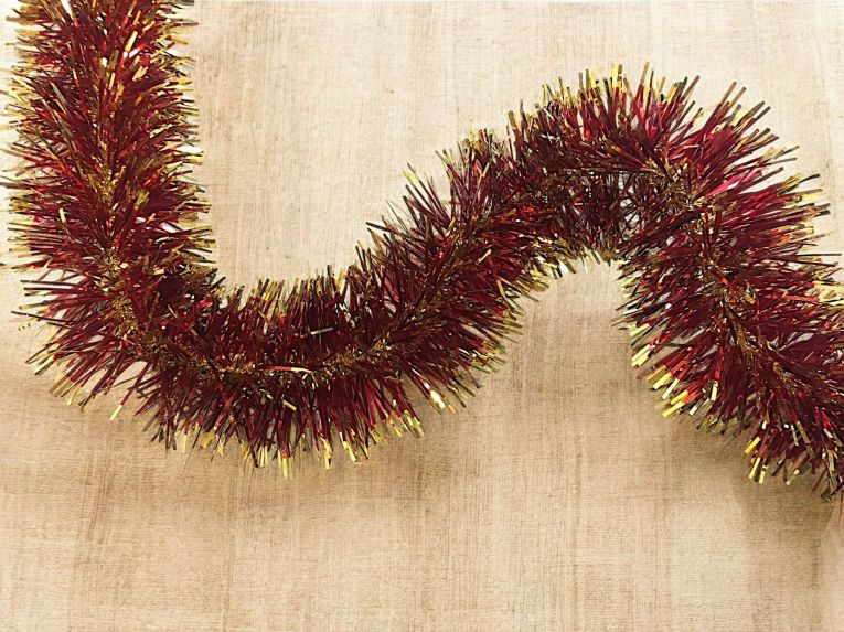 Decorazione da Natale Rolly, 1000x7 h7 cm, Rosso e Oro