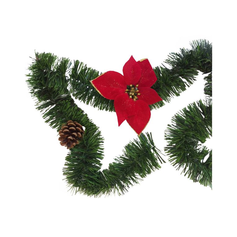 Decorazione da Natale Strisaili, 800x8 h8 cm, Verde e Rosso