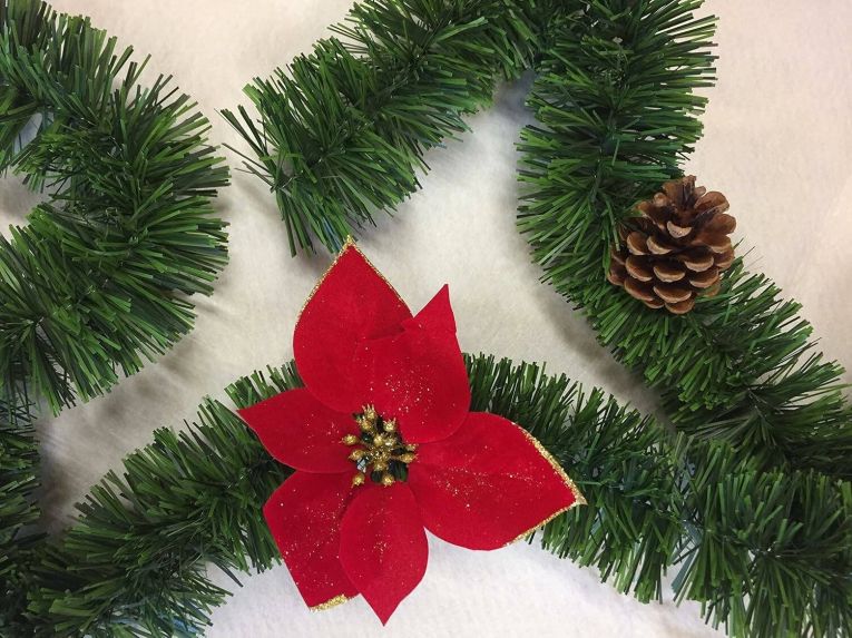 Decorazione da Natale Strisaili, 800x8 h8 cm, Verde e Rosso