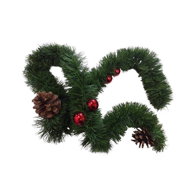 Decorazione da Natale Truschedu, 800x8 h8 cm, Verde e Rosso