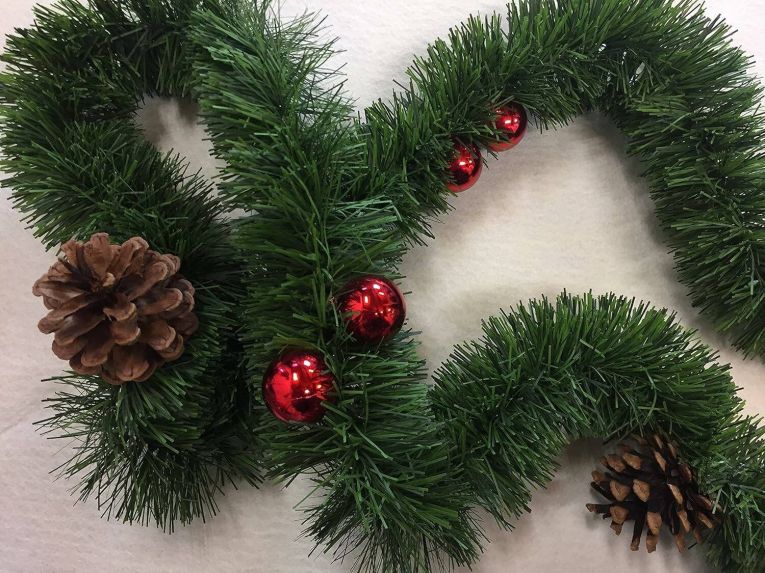 Decorazione da Natale Truschedu, 800x8 h8 cm, Verde e Rosso