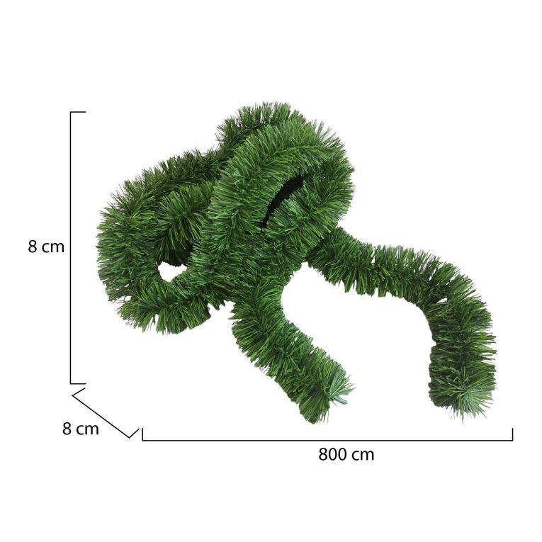 Decorazione da Natale Villaga, 800x8 h8 cm, Verde