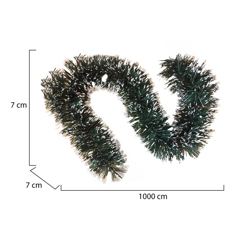 Decorazione da Natale Vipiteno, 1000x7 h7 cm, e Bianco