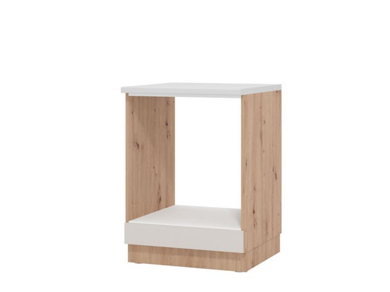 Dispensa da Cucina Beige Marrone Rovere Nodi un Cassetto 2 Ripiani 60x56.5x82h cm, un Vano - Saracena