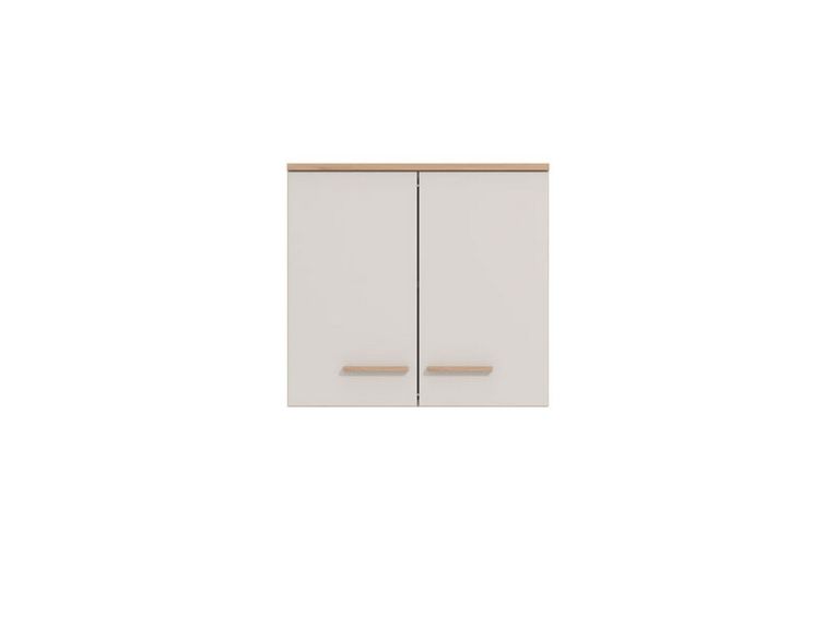 Dispensa da Cucina Beige Marrone Rovere Nodi un Ripiano 2 Ante 60x31x56h cm, 2 Vani - Saracena