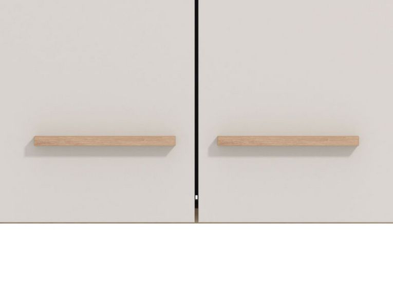 Dispensa da Cucina Beige Marrone Rovere Nodi un Ripiano 2 Ante 60x31x56h cm, 2 Vani - Saracena