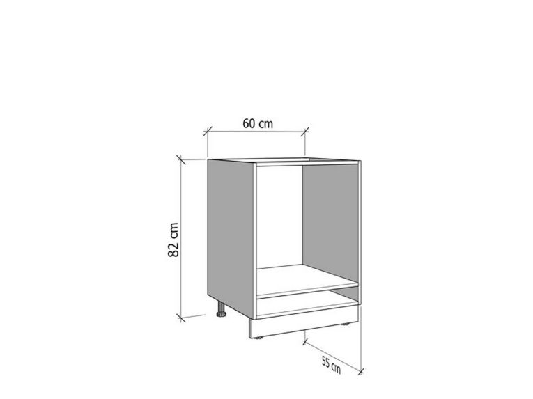 Dispensa da Cucina Bianco Grigio un Cassetto 2 Ripiani 55x60x82h cm, Apertura Scorrevole - Moiolaaa