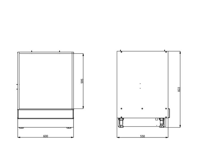 Dispensa da Cucina Bianco Grigio un Cassetto 2 Ripiani 55x60x82h cm, Apertura Scorrevole - Moiolaaa