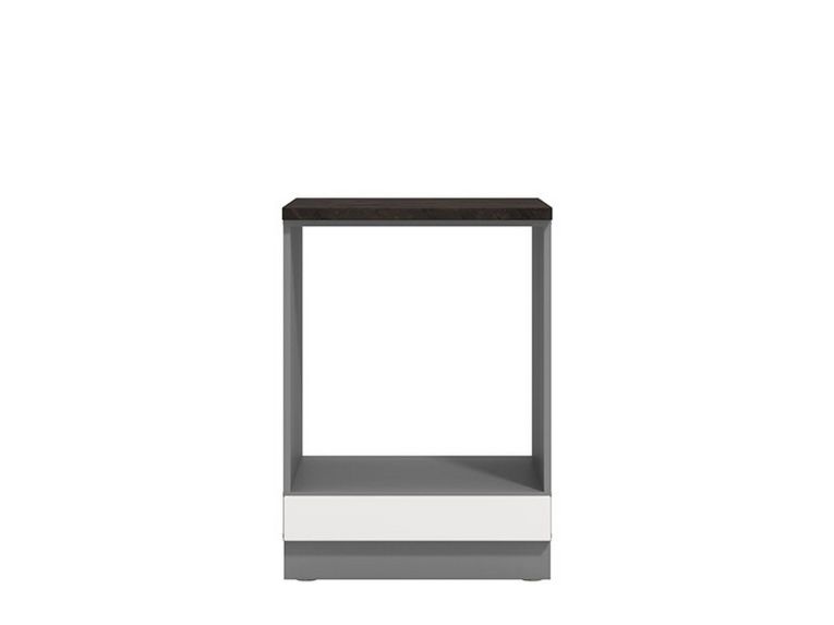 Dispensa da Cucina Bianco Grigio un Cassetto 2 Ripiani 55x60x82h cm, Apertura Scorrevole - Moiolaaa