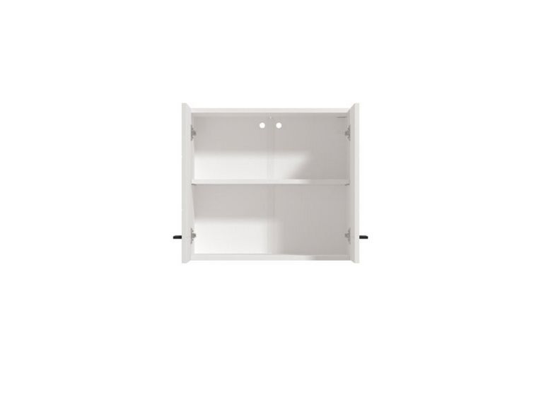 Dispensa da Cucina Bianco Nero un Ripiano 2 Ante 60x30x54h cm, Apertura Battente - Falmenta