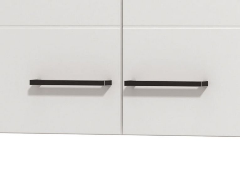 Dispensa da Cucina Bianco Nero un Ripiano 2 Ante 60x30x54h cm, Apertura Battente - Falmenta