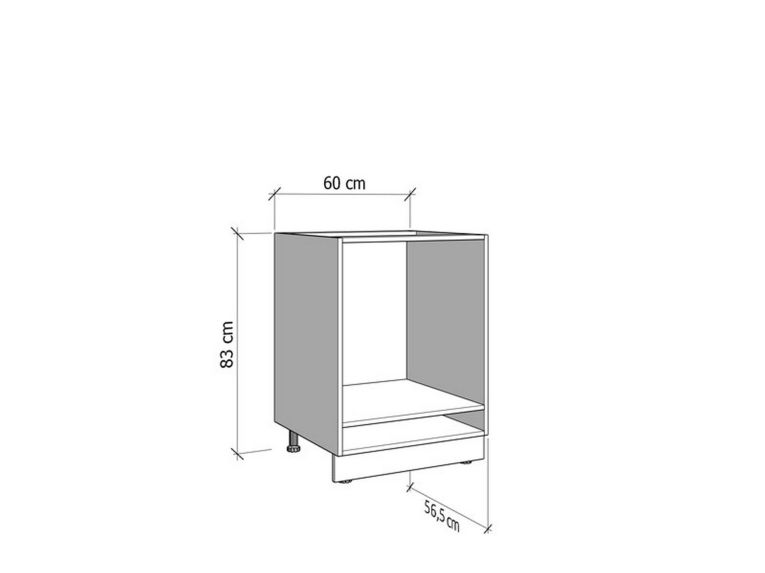 Dispensa da Cucina Bianco un Cassetto 2 Ripiani 60x57x82h cm, un Vano - Falmentaaa