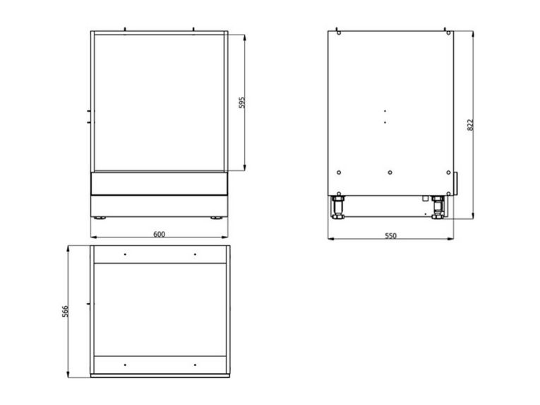 Dispensa da Cucina Bianco un Cassetto 2 Ripiani 60x57x82h cm, un Vano - Falmentaaa