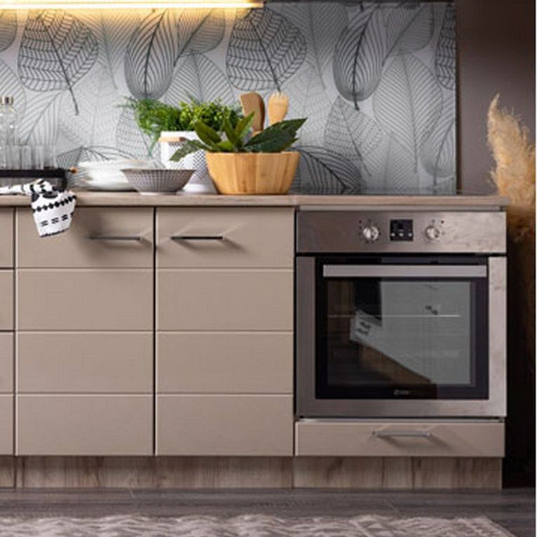 Dispensa da Cucina Marrone Rovere Nodi Beige un Cassetto 2 Ripiani 60x56.5x82h cm, un Vano - Volvera