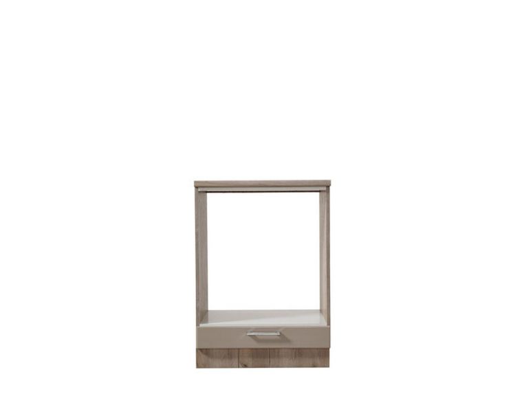 Dispensa da Cucina Marrone Rovere Nodi Beige un Cassetto 2 Ripiani 60x56.5x82h cm, un Vano - Volvera