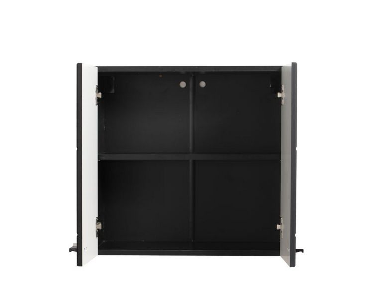 Dispensa da Cucina Nero Antracite un Ripiano 2 Ante 60x30x57h cm, 2 Vani - Palmiano