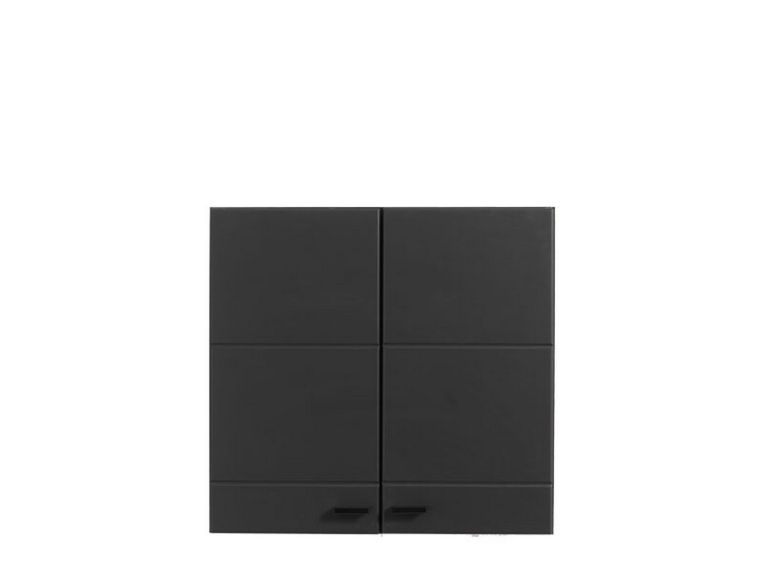 Dispensa da Cucina Nero Antracite un Ripiano 2 Ante 60x30x57h cm, 2 Vani - Palmiano