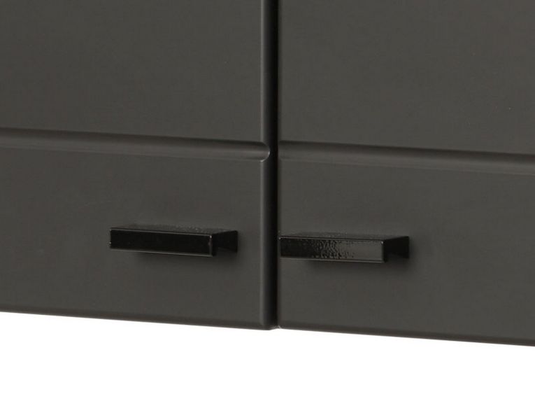 Dispensa da Cucina Nero Antracite un Ripiano 2 Ante 60x30x57h cm, 2 Vani - Palmiano
