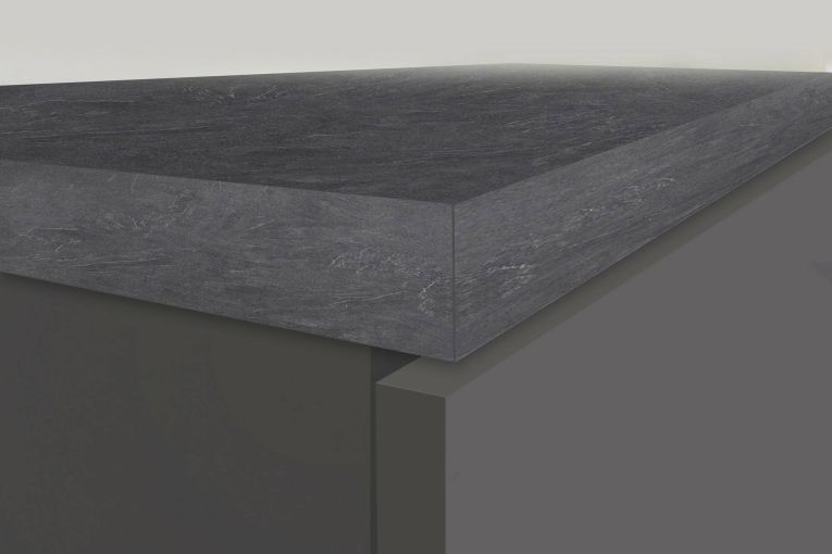 Dispensa multiuso 2 ante 30x165h cm antracite e ardesia - Atrax