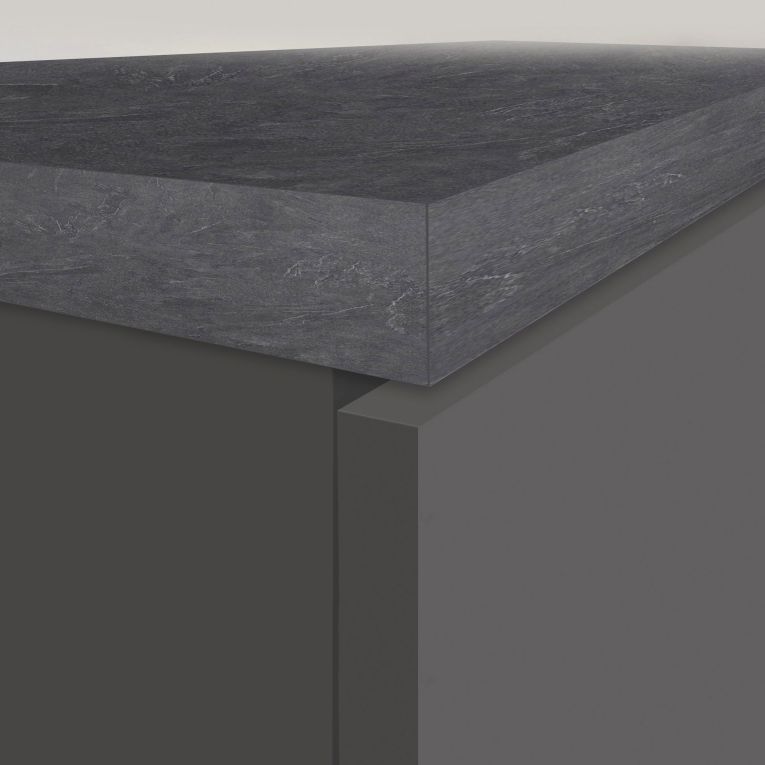 Dispensa multiuso 2 ante 30x165h cm antracite e ardesia - Atrax