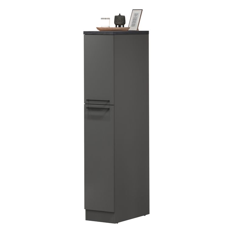 Dispensa multiuso 2 ante 30x165h cm antracite e ardesia - Atrax
