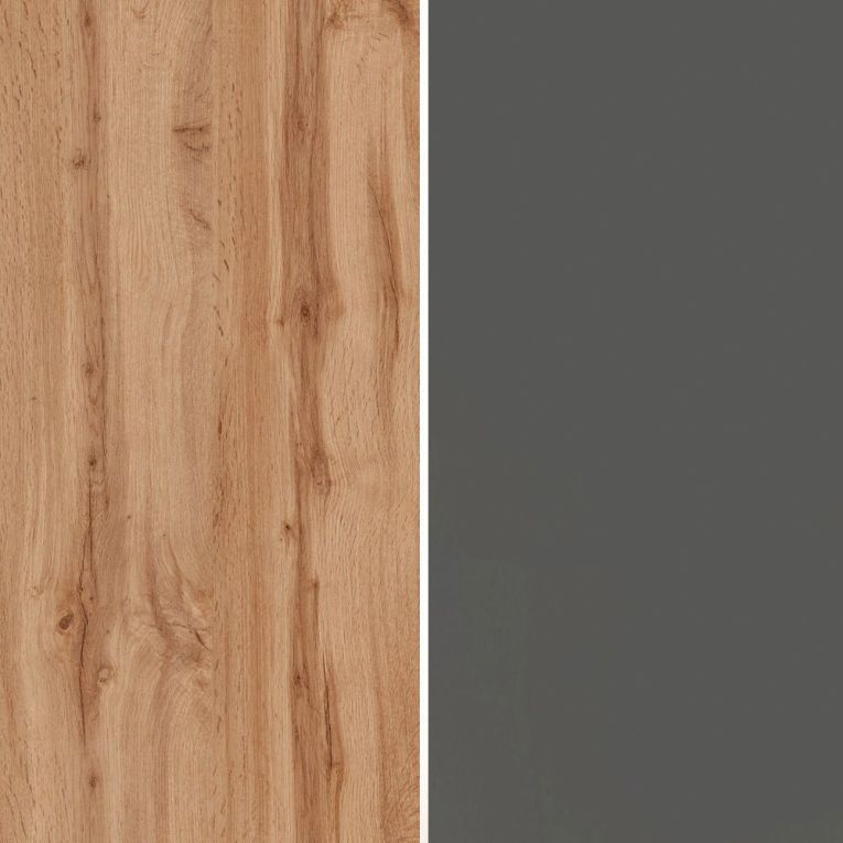 Dispensa multiuso 2 ante 30x165h cm antracite e rovere - Atrax