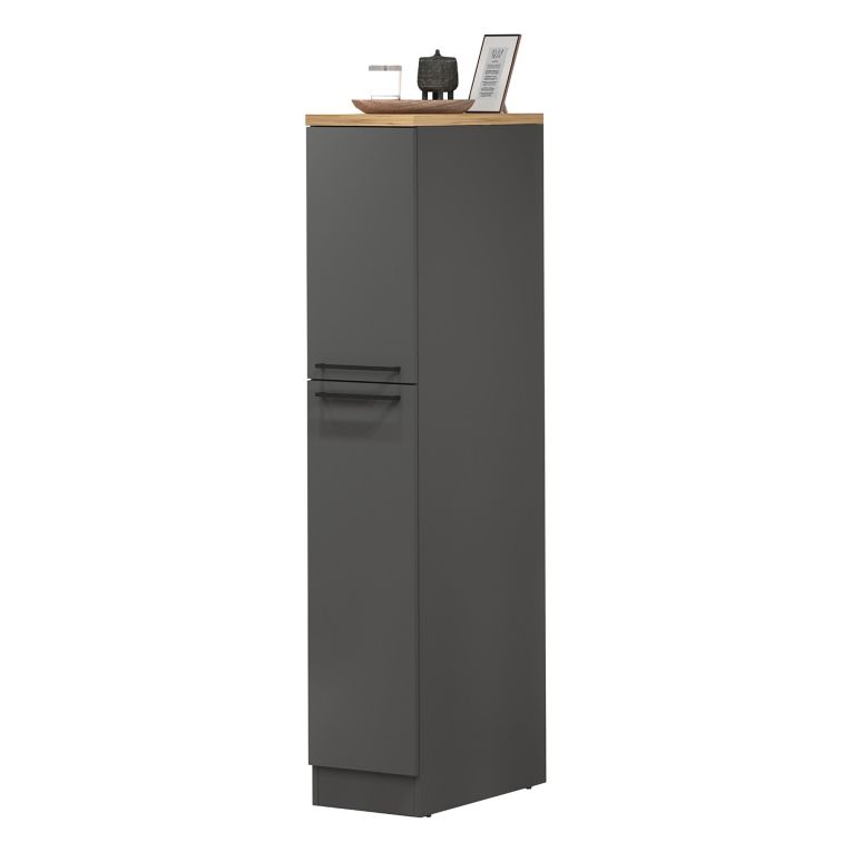Dispensa multiuso 2 ante 30x165h cm antracite e rovere - Atrax