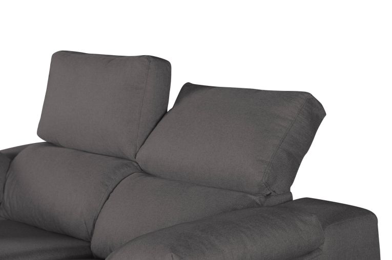 Divano 2 posti antracite 160x100x100h cm - Astrice