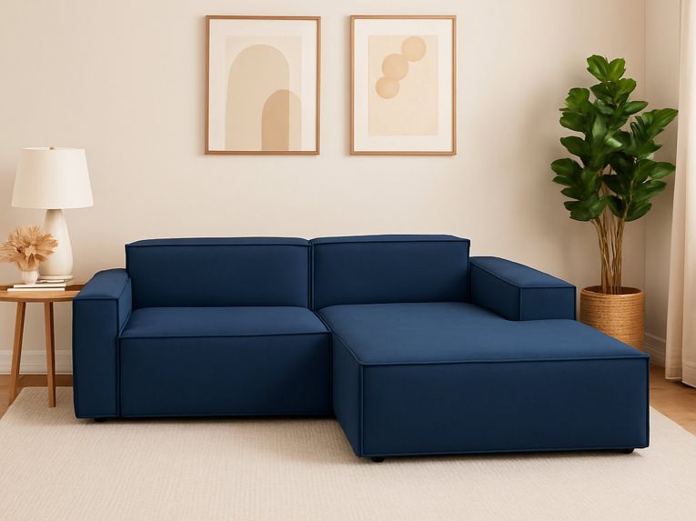 Divano 2 posti blu 220x170x70h cm - Amuleto