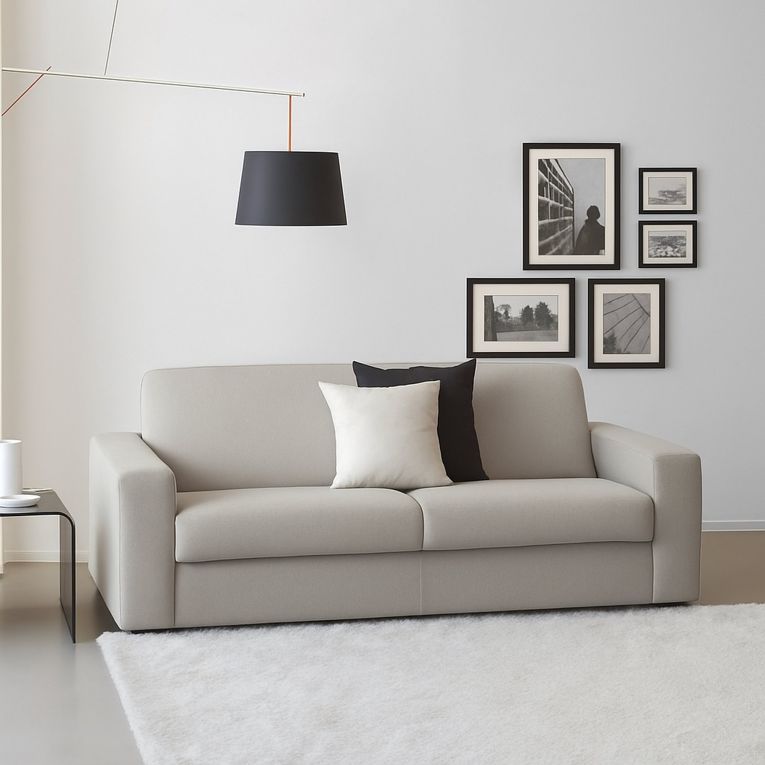 Divano 2 posti grigio 160x95x90h cm - Malachite