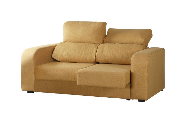 Divano 2 posti ocra 160x80x95h cm - Asazi