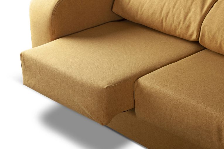 Divano 2 posti ocra 160x80x95h cm - Asazi