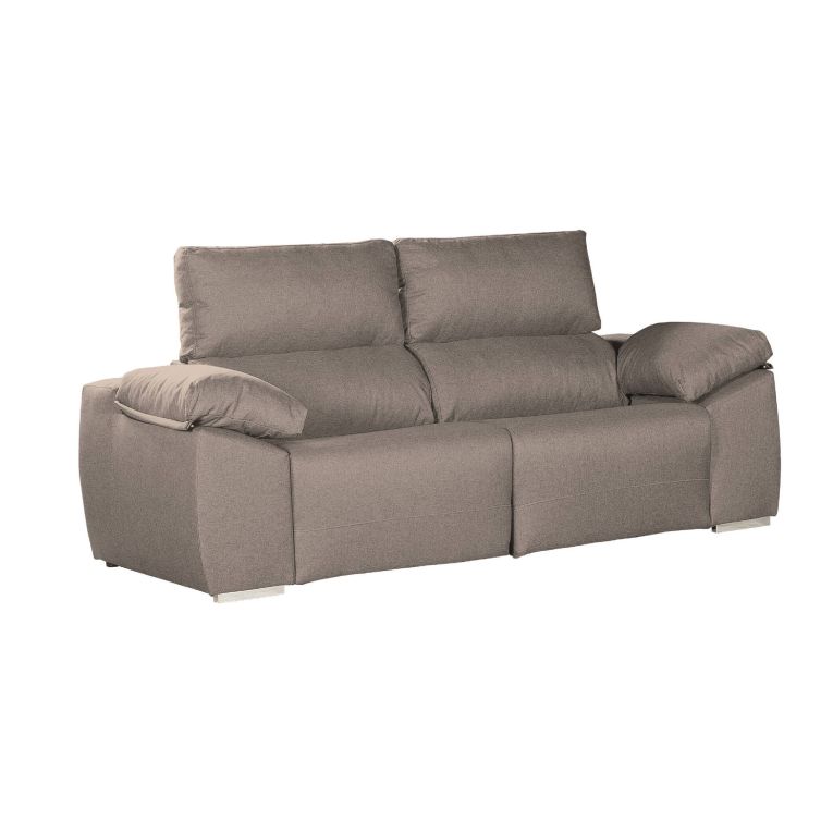 Divano 2 posti tortora 160x100x100h cm - Astrice