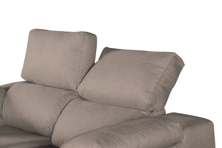 Divano 2 posti tortora 160x100x100h cm - Astrice