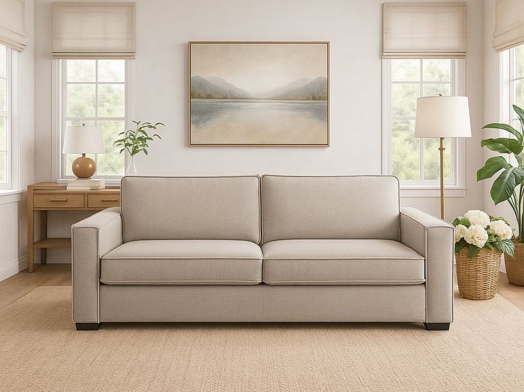 Divano 2 posti tortora 160x95x90h cm - Aglientu