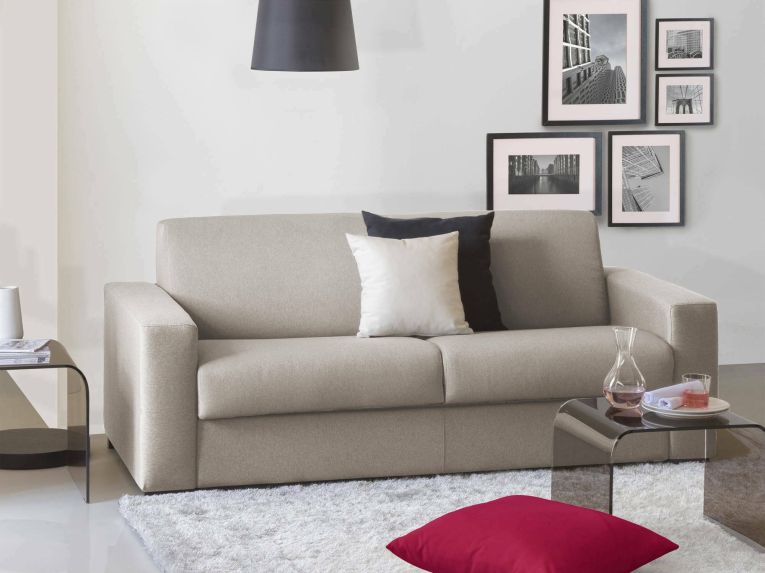 Divano 3 posti tortora 220x95x90h cm - Ayta